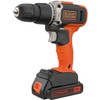 Black & Decker Juodas & Decker Suktuvas-gręžtuvas Juodas & Decker BCD001C1-QW; 18 V; 1x1,5 Ah akum.+ pakrovėjas
