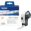 Brother DK11204 Einzeletiketten Juodas auf Weiß 17x54mm 400 Stück