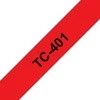 Brother P-touch TC 401;raudona/juoda (12 mm)