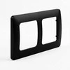 BUSCH JAEGER BJ 1722-915 Abdeckrahmen 2-fach juodas matt - Busch-balance® SI 2CKA001725A1569