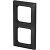 BUSCH JAEGER BJ 1722-915 Abdeckrahmen 2-fach juodas matt - Busch-balance® SI 2CKA001725A1569