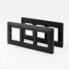 BUSCH JAEGER BJ 1723-915 Abdeckrahmen 3-fach juodas matt - Busch-balance® SI 2CKA001725A1570