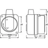 BUSCH JAEGER BJ 2300EWDI Steckdose m.Klappdeckel wasserdicht Busch-Duro 2000 WDI IP66