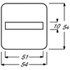 BUSCH JAEGER BJ 2506-212 Abdeck.f.Aus-Wechsel-Kreuz- Schalter Taster Busch-Duro 2000 SI baltas