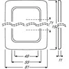 BUSCH JAEGER BJ 2512-212 Rahmen 2-fach Busch-Duro 2000 SI baltas