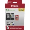 „Canon“ rašalo kasetė + fotopopierius vertės paketas | PG-510/CL-511 | Rašalo kasetė/popieriaus rinkinys | Spalva (žydra, rausvai raudona, geltona)