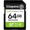 „Kingston Technology“ 64 GB SDXC Canvas Select Plus Gen3 100 MB/s C10 UHS-I U1 V10 atminties kortelė