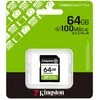 „Kingston Technology“ 64 GB SDXC Canvas Select Plus Gen3 100 MB/s C10 UHS-I U1 V10 atminties kortelė