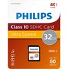 Atminties kortelė „Philips“ SDHC kortelė 32 GB, 10 klasės UHS-I U1