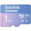 SanDisk Creator Micro SDXC 1 TB Class 10 UHS-I/U3 A2 V30 atminties kortelė (SDSQXAV-1T00-GN6MS)