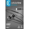 Ausinės Cellular Line Cellularline USB-C Ausinės su mikrofonu juoda