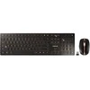 Cherry DW 9000 Slim - Klaviatūra ir pelė - belaidė - 2.4 GHz. Bluetooth 4.0 - US mit Euro-Symbol - Juodas. Bronze