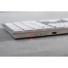 CHERRY KW 9100 SLIM - Klaviatūra - QWERTZ - Deutsch - baltas, Sidabrinė