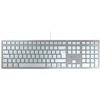CHERRY KC 6000 SLIM - Klaviatūra - QWERTZ - Deutsch - Sidabrinė