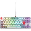 Klaviatūra Cherry CHERRY XTRFY K4V2 - Retro Edition - Klaviatūra - RGB - 80% - TKL - Foninis apšvietimas - USB - QWERTZ - Vokiška - Jungikliai: CHERRY MX2A Raudona - pilka