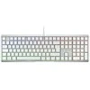 Klaviatūra CHERRY XTRFY MX 3.1 - Pełny dydis - Podświetlenie - USB-C - QWERTZ - Niemiecki - Przełącznik kluczykowy: CHERRY MX2A Ruda - balta