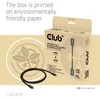 Kabelis USB Club 3D USB-C - USB-C 1 m Juodas (CAC-1570)