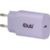 Club 3D Mobiliųjų įkroviklių komplektas USB-C 30W violetinis CAC-3025 CLUB3D
