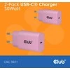 Club 3D Mobiliųjų įkroviklių komplektas USB-C 30W rožinis CAC-3021 CLUB3D