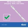 Club 3D Club3D Lifestyle USB-C Kabelis PD 240W,20Gbps 2m baltas St/St mažmeninė prekyba
