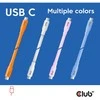 Club 3D Oranžinis USB-C į USB-C kabelis 2m (M/M) Oranžinis CLUB3D