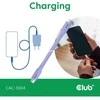 Club 3D USB-C į USB-C kabelis 2m (M/M) PURPLE CLUB3D