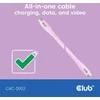 Club 3D Club3D Lifestyle USB-C Kabelis PD 240W,20Gbps 2m rožinė St/St mažmeninė prekyba