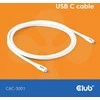 Club 3D Club3D Lifestyle USB-C Kabelis PD 240W,20Gbps 2m baltas St/St mažmeninė prekyba