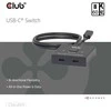 Club 3D „Club3D“ jungiklis, USB-C į 2xUSB-C dvipusis 2in1, 8K60Hz, 4K120Hz, PD 100W