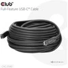 Kabelis USB Club 3D USB-C - USB-C 15 m Juodas (CAC-2580)