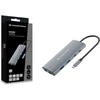 „Carruzzo Conceptronic DONN06G“ vielinis USB 3.2 Gen 1 (3.1 Gen 1) Type-C pilkas