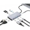 Adapteris AV Conceptronic CONCEPTRONIC dokas USB-C->HDMI,USB3.0,100WPD 10-in-1 0.25m gr