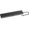 Šakotuvas Carruzzo Conceptronic DONN32B knyginių kompiuterių dokas / jungčių replikatorius Vielinis USB 3.2 Gen 1 (3.1 Gen 1) Type-C Pilka, Sidabras