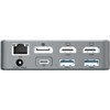 Šakotuvas Carruzzo Conceptronic DONN25G knyginių kompiuterių dokas / jungčių replikatorius Vielinis USB 3.2 Gen 2 (3.1 Gen 2) Type-C Sidabras