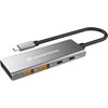 Adapteris AV Conceptronic CONCEPTRONIC dokas USB-C->2xUSB-C,2xUSB-A,100WPD o.N.0.25m gr