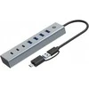 „Conceptronic“ „Conceptronic HUBBIES20GP“ koncentrinis USB 3.2 Gen 1 (3.1 Gen 1) Type-C 5000 Mbit/s Juoda