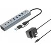 „Conceptronic“ „Conceptronic HUBBIES20GP“ koncentrinis USB 3.2 Gen 1 (3.1 Gen 1) Type-C 5000 Mbit/s Juoda