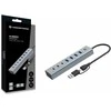 „Conceptronic“ „Conceptronic HUBBIES20G“ koncentrinis šakotuvas, USB 3.2 Gen 1 (3.1 Gen 1) Type-C, 5000 Mbit/s, pilkas