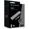 HUB USB Conceptronic Conceptronic HUBBIES21GP huby i koncentratory USB 3.2 Gen 1 (3.1 Gen 1) Type-A 5000 Mbit/s Pilka