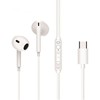 Ausinės Conceptronic BRENDAN02W ausinės/komplektas słuchawkowy su laidu Douszny Połączenia/muzyka USB Type-C Baltas