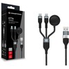 Conceptronic ETTA08B15 kabelis USB USB 2.0 1,5 m USB A 2 x USB C Juodos spalvos