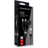 Conceptronic ETTA08B15 kabelis USB USB 2.0 1,5 m USB A 2 x USB C Juodos spalvos