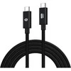 Kabelis USB Conceptronic USB-C - USB-C 1.2 m Juodas (ETTA04B12)