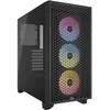 Stacionarus kompiuteris Corsair 3000D RGB Tempered Glass Juodas CC-9011255-WW