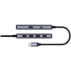 Cudy UH500 interface hub USB 3.2 Gen 1 (3.1 Gen 1) Type-C 5000 Mbit/s Pilkas, Sidabrinis