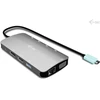 I-tec USB-C Metal Nano 3x Ekranas DP HDMI VGA Docking Station LAN Power Delivery 100W