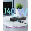 ICY BOX USB-C 17w1 | 2x HDMI 2.0 4K@60Hz | 2x DP 1.4 8K@60Hz | 2x USB-C 4K@60Hz | PD 3.1 do 140W