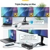 „StarTech USB-C Doko stotelė“ stotelė / replikatorius trims monitoriams, 140 W įkrovimo stotelė, skirta „MacBook Pro“ ir „Windows“, 4K 60Hz HDMI arba DisplayPort