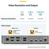 Stacja/replikator StarTech USB-C Doko stotelė dla trzech monitorów 140W Stacja ładująca dla MacBook Pro i Windows 4K 60Hz HDMI lub DisplayPort