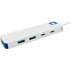 Targus Hyper HyperDrive Flex 4 Port USB-C Hub, Baltas/Mėlyna | HD5201BUGL